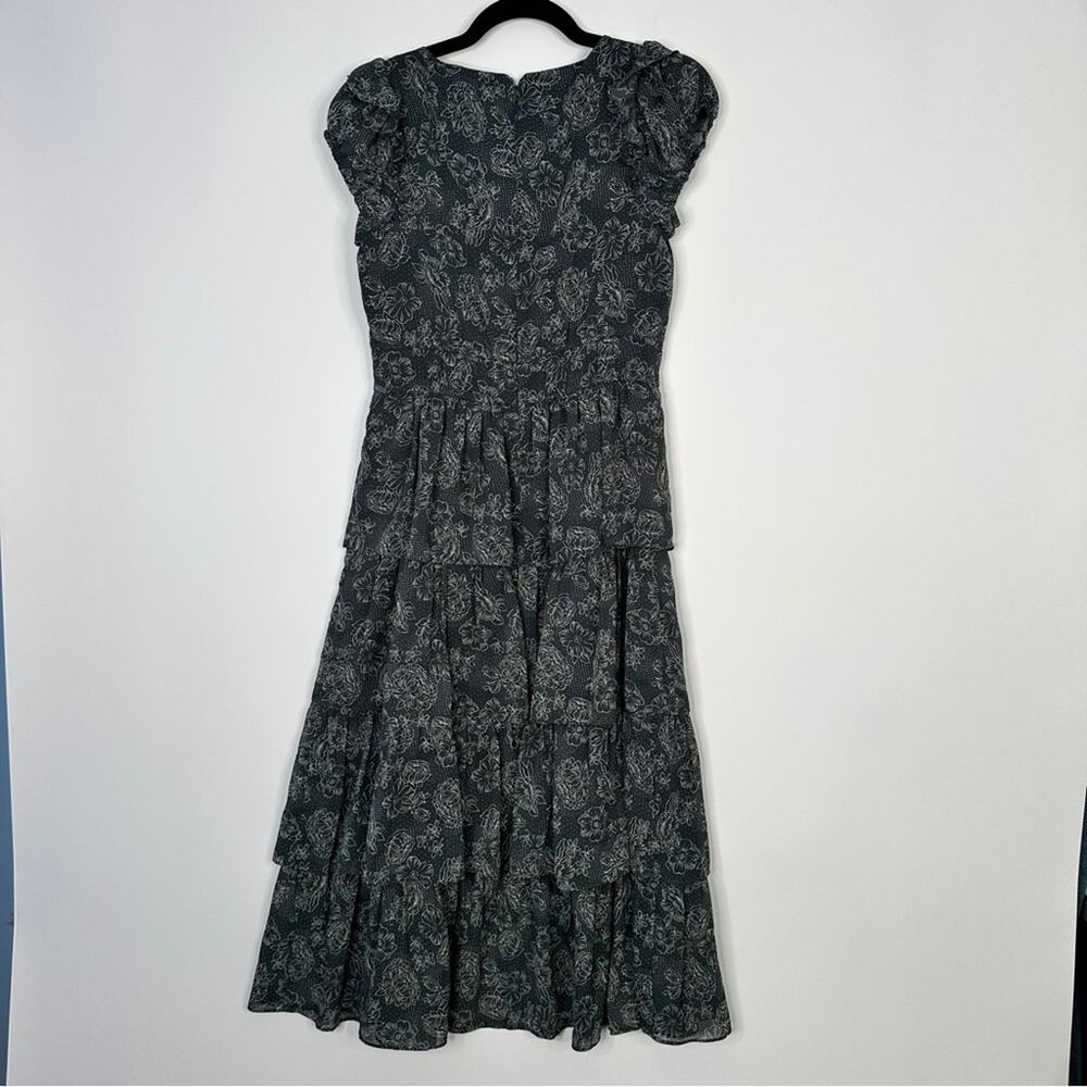 Likely Moss Dress Size 2 charcoal and Ivory #0008 - Picture 7 of 10